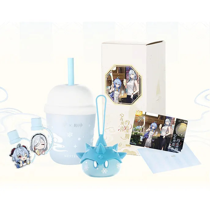 Genshin Impact x HeyTea Cup and Cryo Slime Ice Mold Set Preorder
