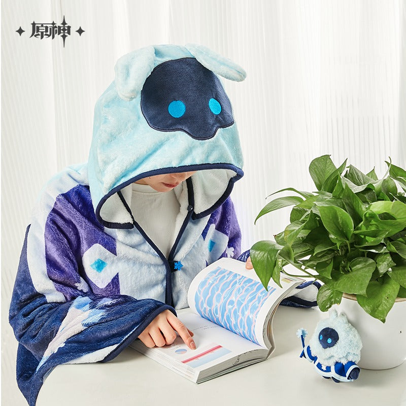 Genshin Impact Cryo Abyss Mage Hooded Plush Blanket